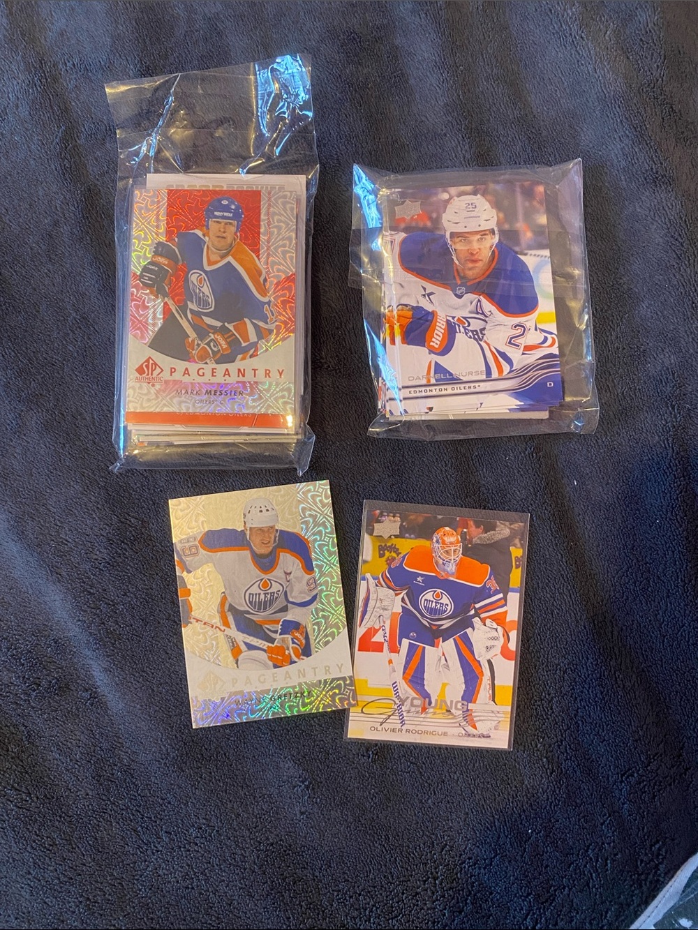 NHL Upper Deck Edmonton Oilers card lot